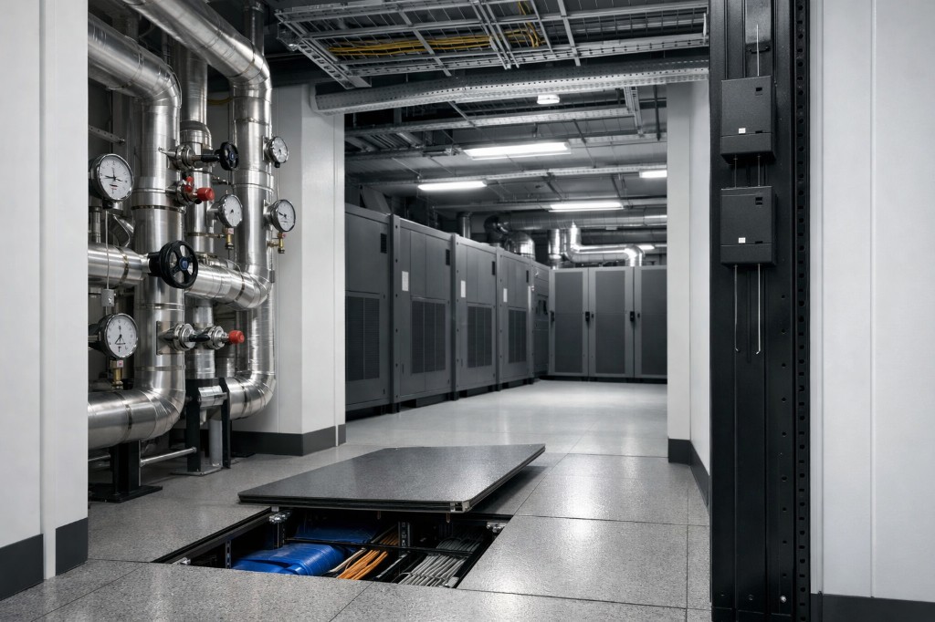 Technical operations team in a live data center